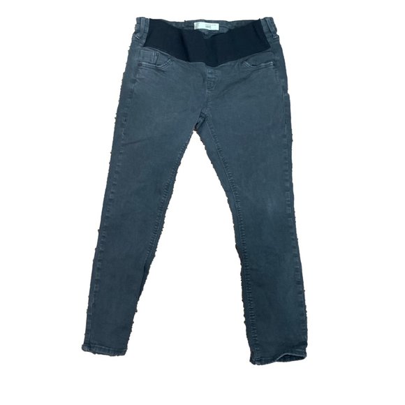 Topshop Moto Maternity Jamie Jeans Womens Size 12 Skinny Inseam 25 Gray Stretch - Picture 7 of 7